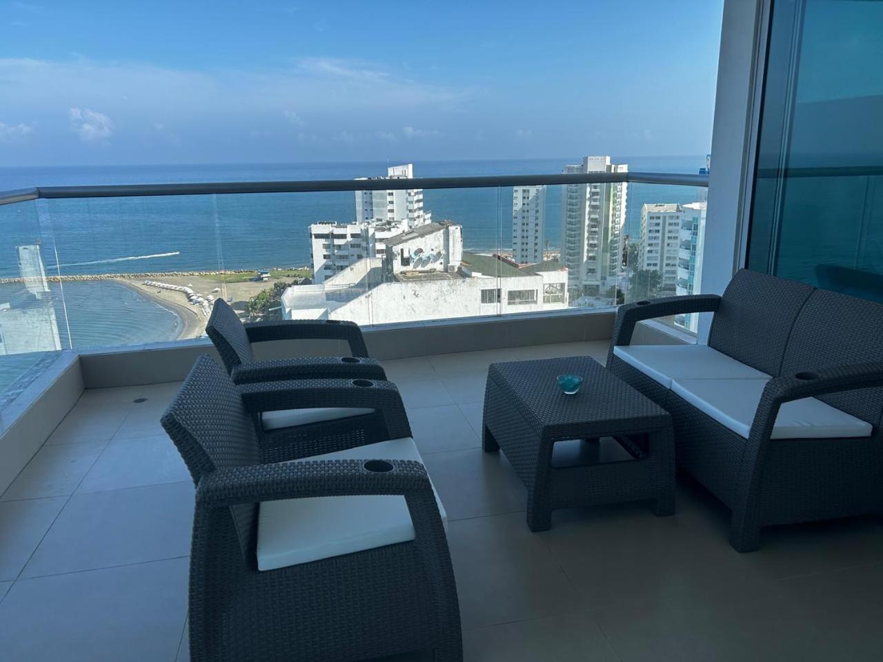 Hermoso Vista Al Mar Palmetto Sunset-el Laguito Apartamento Cartagena